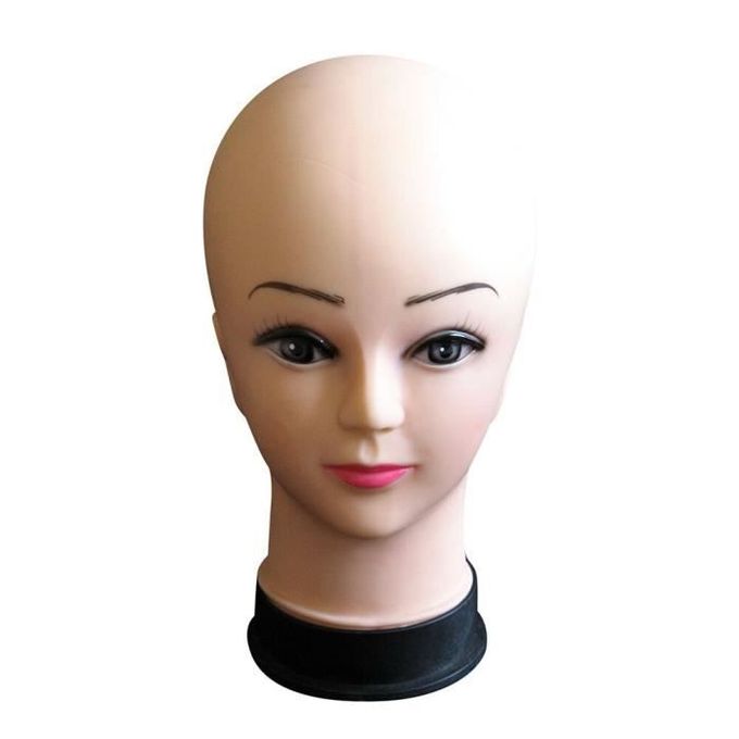 Tête de mannequin, maquillage formation de coiffeur tête de cosméto