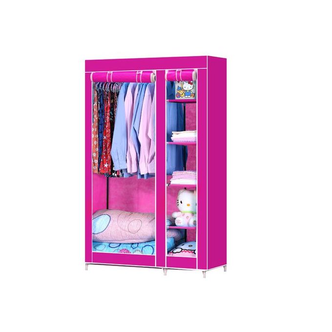 Generic Armoire Penderie 2 Battants Rose 110 45 75 Cm Prix