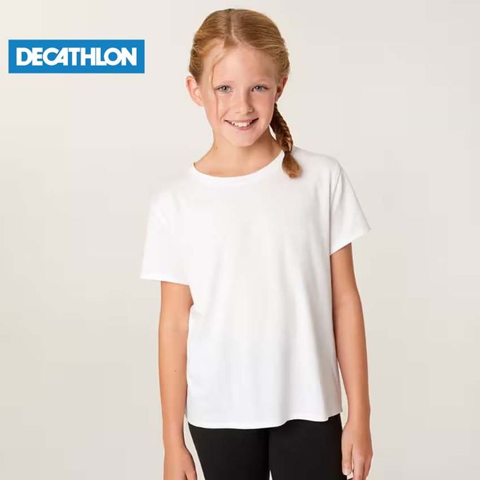 Domyos T shirt Pour Fille Coton Blanc Prix pas cher Jumia SN