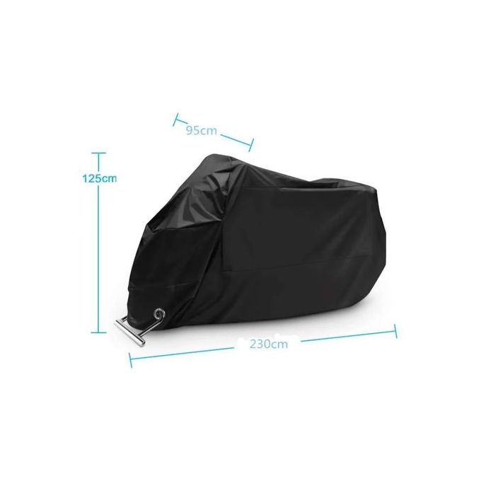 Generic Housse De Protection Anti-pluie Et Anti-poussière Pour Moto - Taille  XL - Noir - Prix pas cher