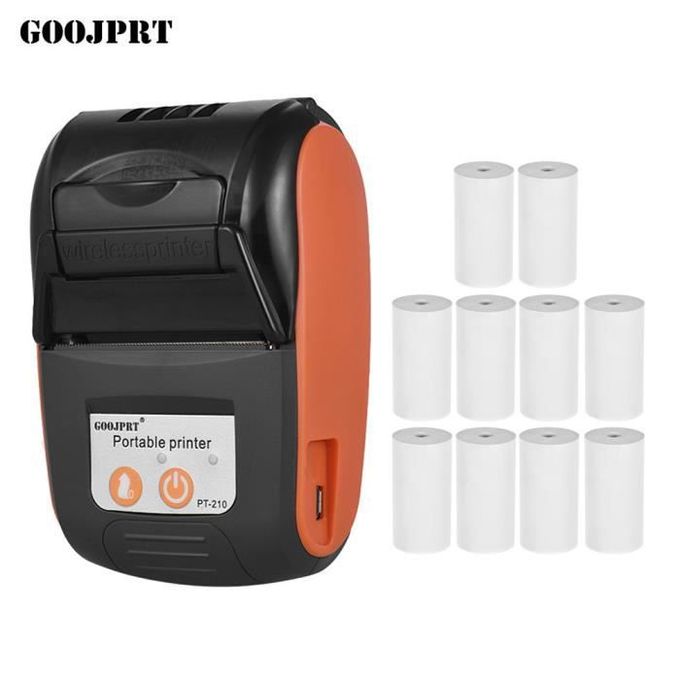 Autre Imprimante Thermique Bluetooth 58mm batterie rechargeable + 10  rouleaux papier - Prix pas cher